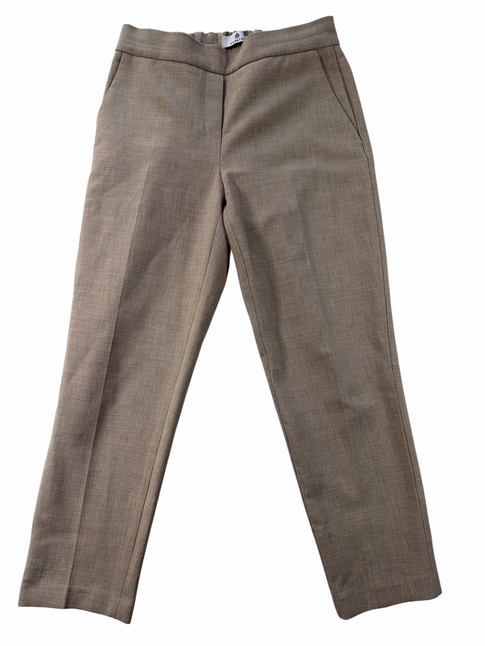 Aritzia Babaton Women's Slim Straight Conan Ankle Pant Trouser in Taupe Size 2